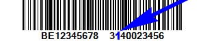 Versienummer barcode